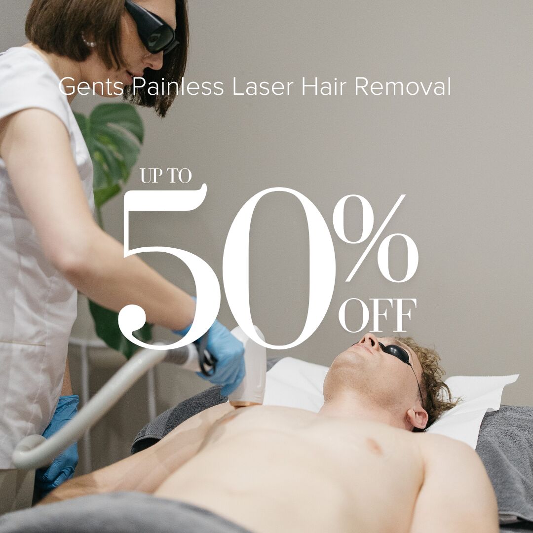 Gents Painless Laser Hair Removal  Up to 50% Off